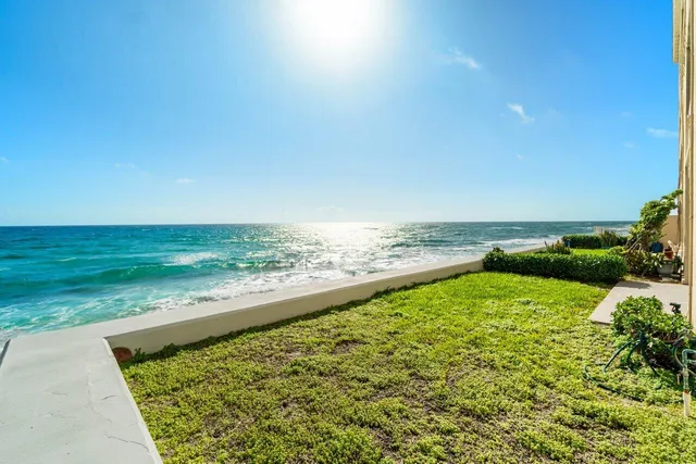 a view of an ocean and beach