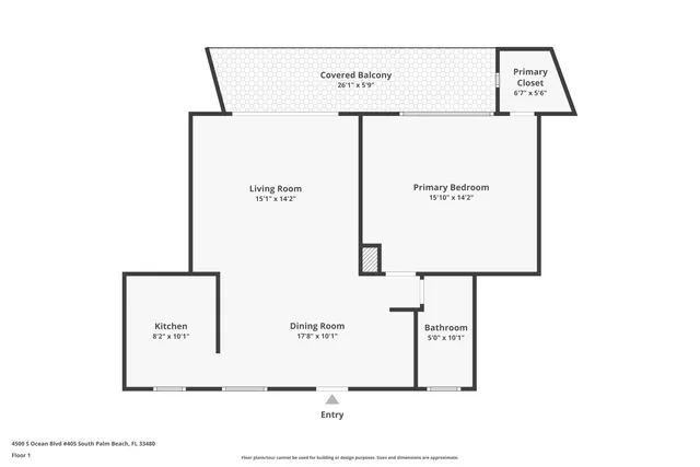 $349,000 | 4500 South Ocean Boulevard, Unit 405, South Palm Beach, FL 33480