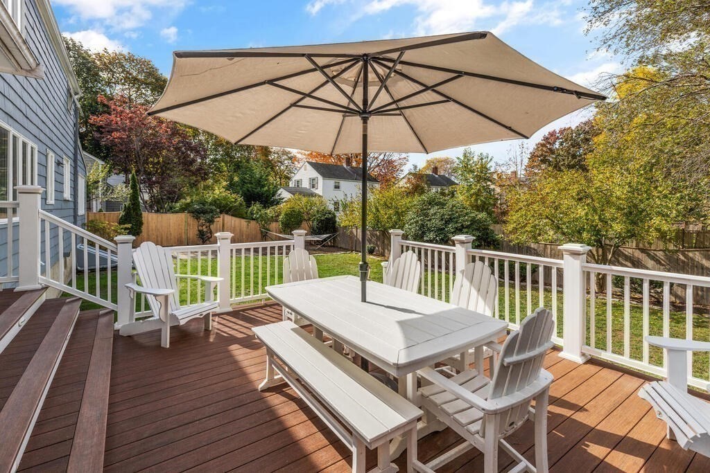 39 Nathaniel Road Winchester, MA 01890 - Photo 29 of 38 a view of a roof deck with furniture