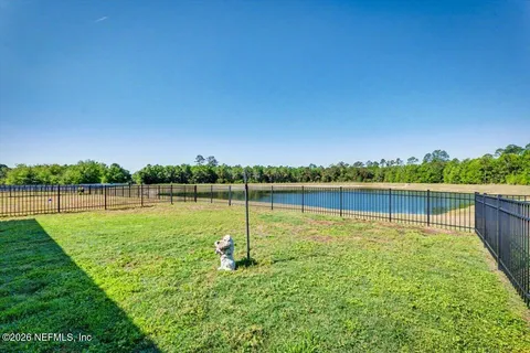 a view of a garden with a park