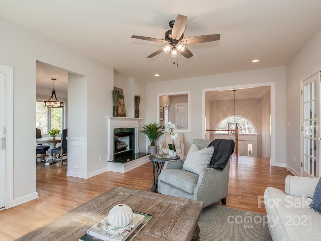 8683 Howard Drive Terrell, NC 28682 - Photo 17 of 46 a living room with furniture and a fireplace