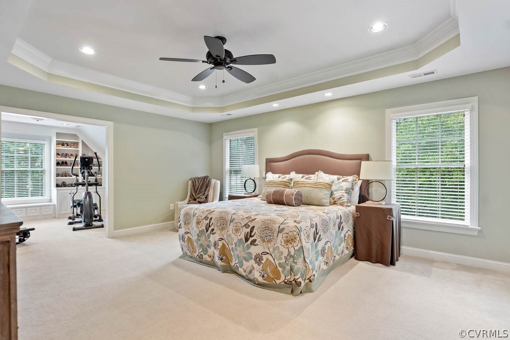 14837 Felbridge Way Midlothian, VA 23113 - Photo 31 of 50 a bedroom with a bed and ceiling fan