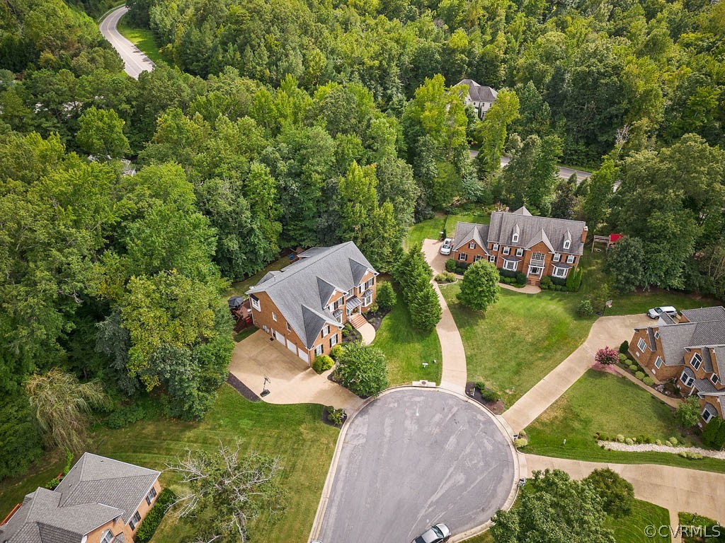 14837 Felbridge Way Midlothian, VA 23113 - Photo 47 of 50 an aerial view of a house with a garden and trees