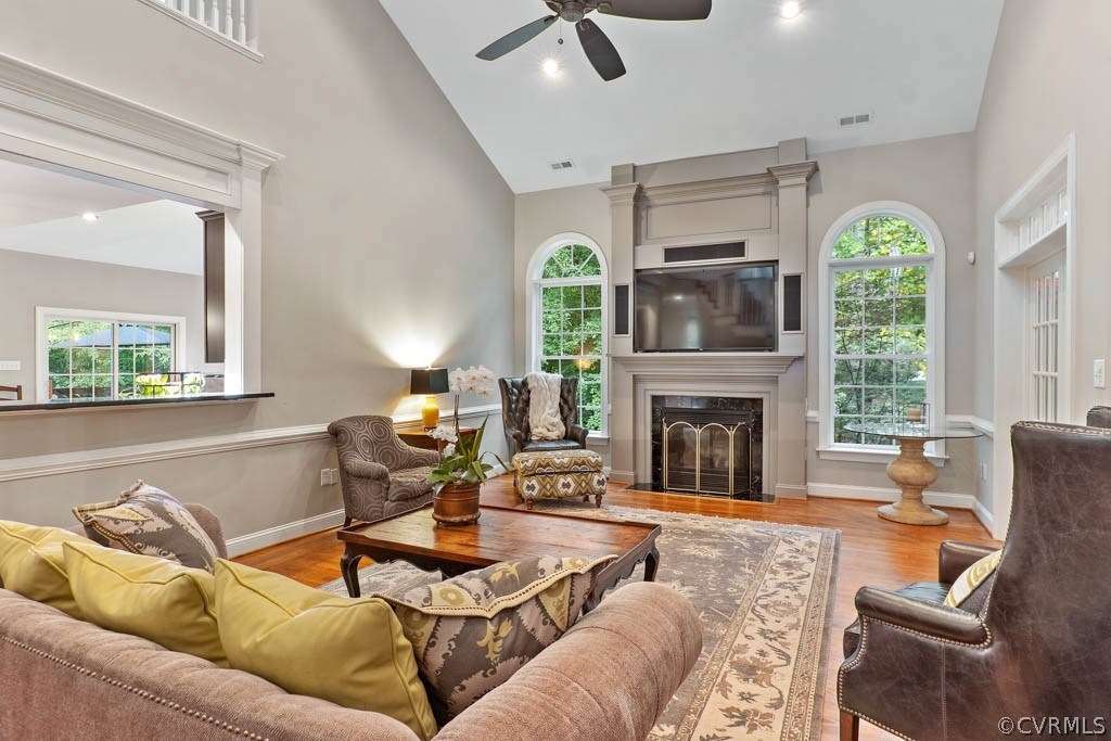 14837 Felbridge Way Midlothian, VA 23113 - Photo 9 of 50 a living room with furniture fireplace and window