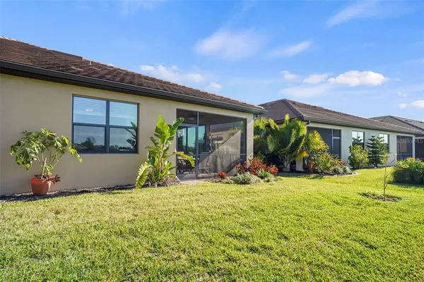 a view of a house with patio