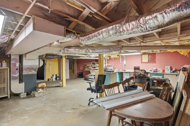 a view of a room with chairs