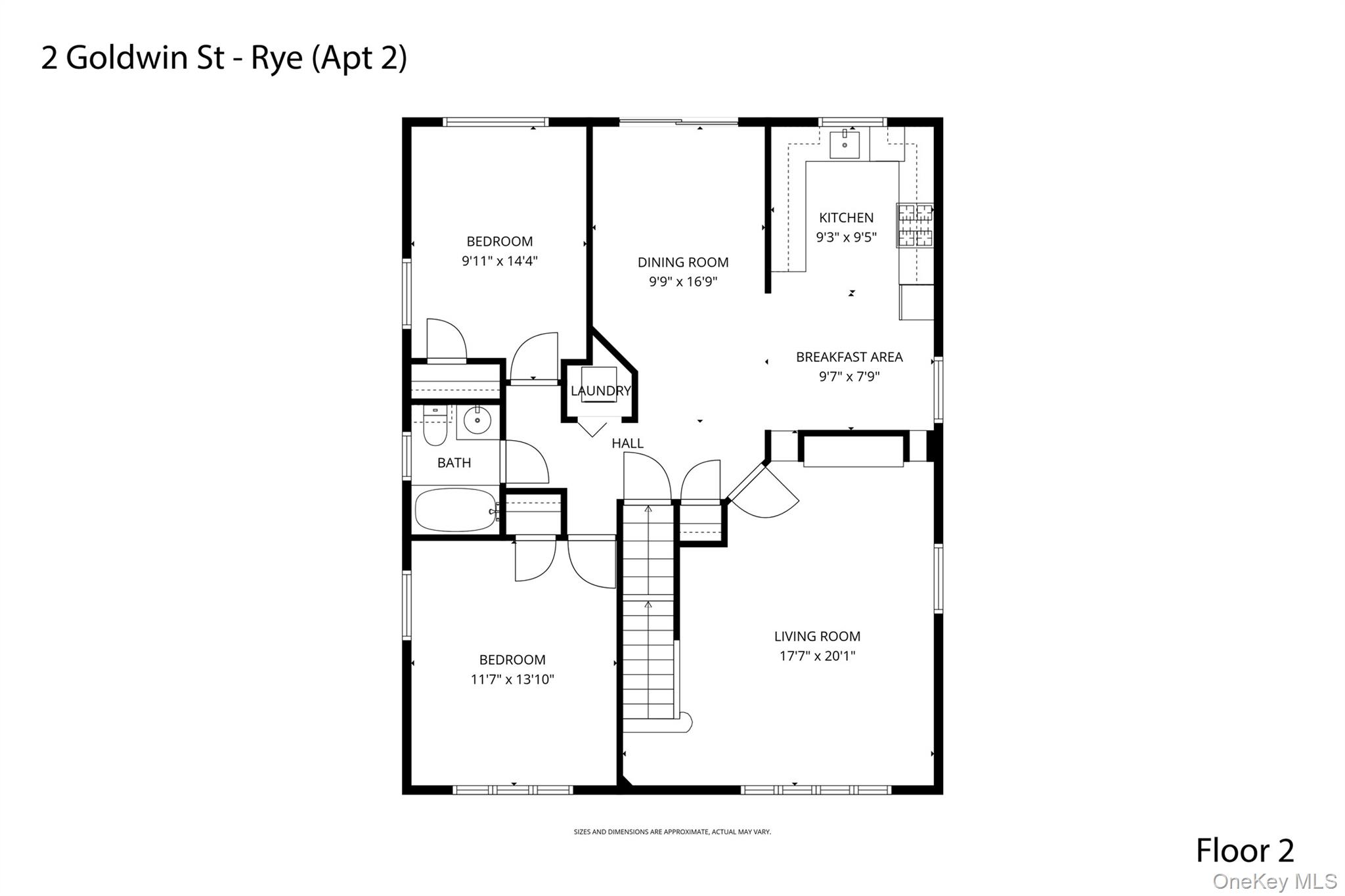 2 Goldwin Street, Unit 2 Rye, NY 10580 - Photo 26 of 28 a picture of a floor plan