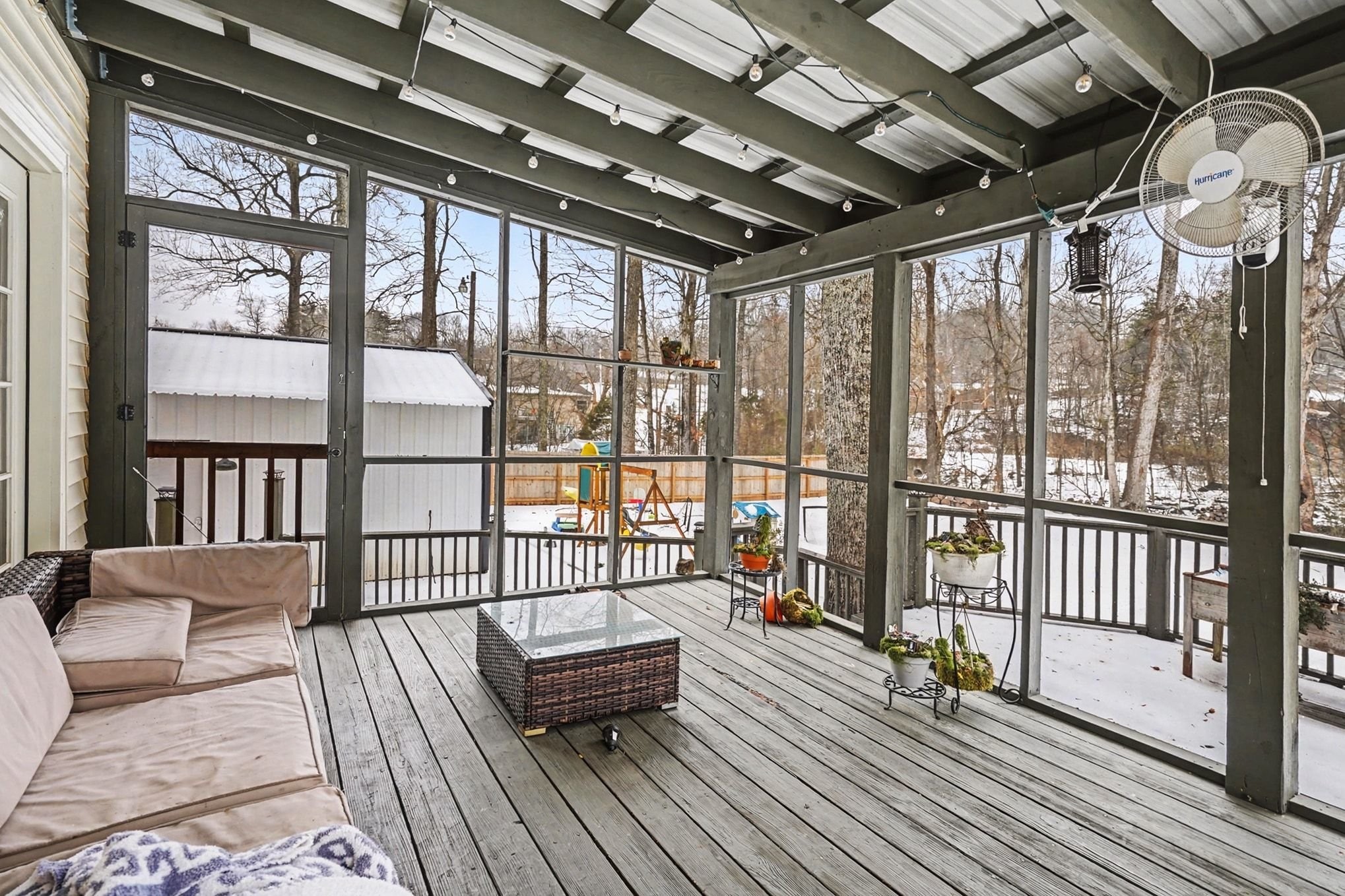 2202 Woodmont Drive Springfield, TN 37172 - Photo 38 of 50 a balcony with chairs and wooden floor