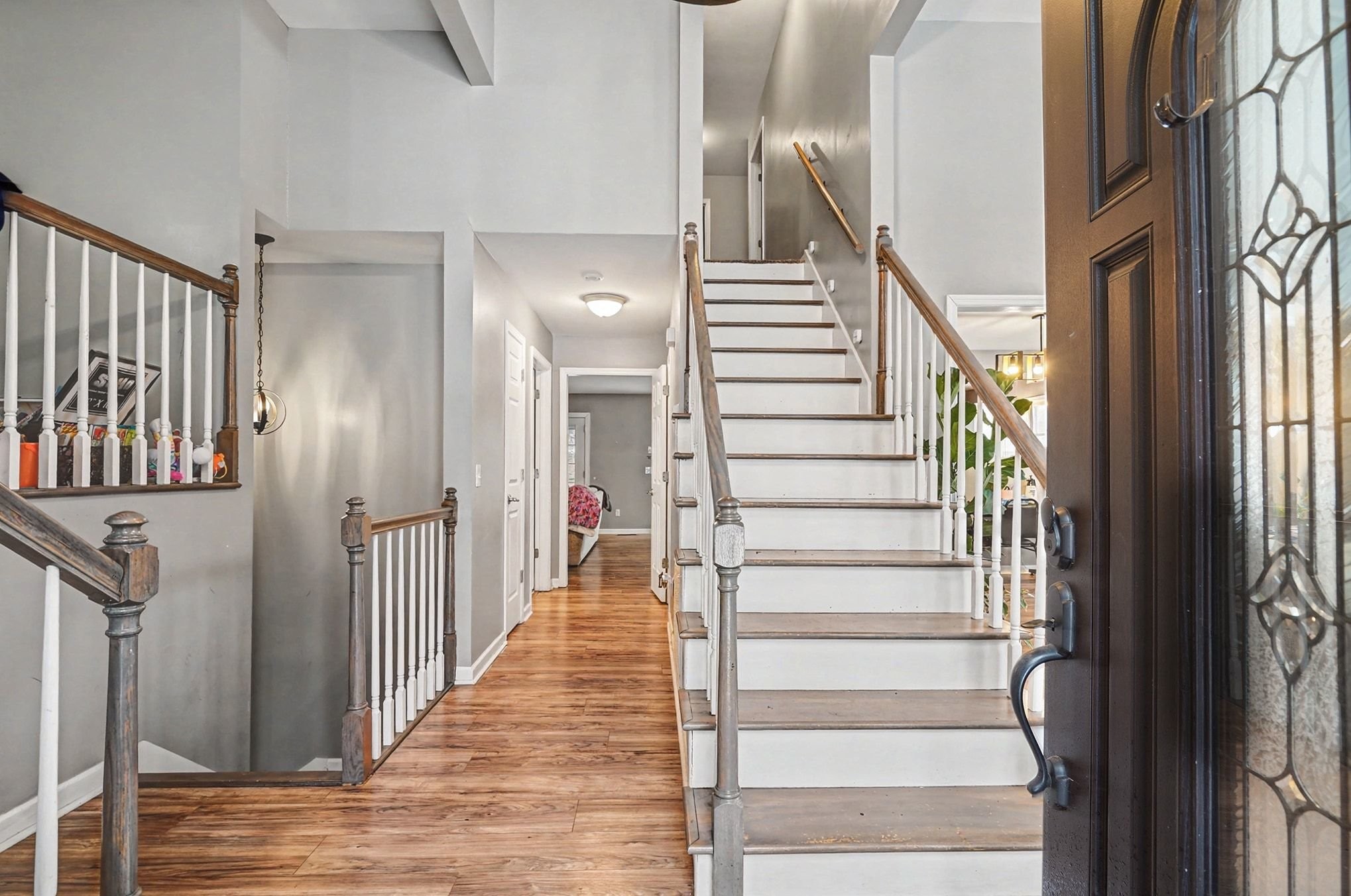 2202 Woodmont Drive Springfield, TN 37172 - Photo 5 of 43 a view of entryway with wooden floor and stairs