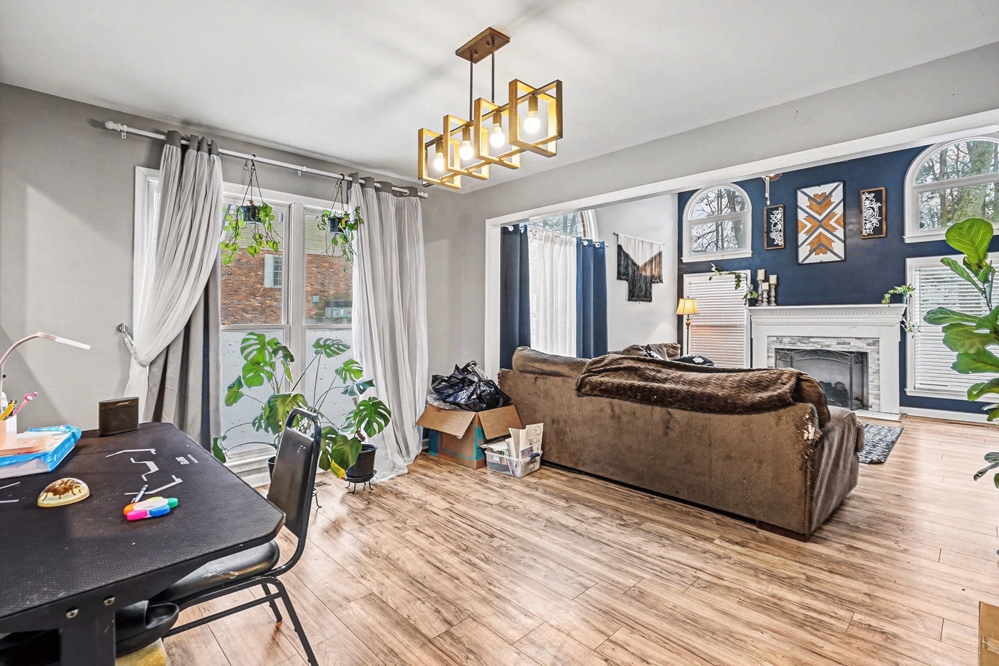 2202 Woodmont Drive Springfield, TN 37172 - Photo 9 of 43 a living room with furniture and a fireplace