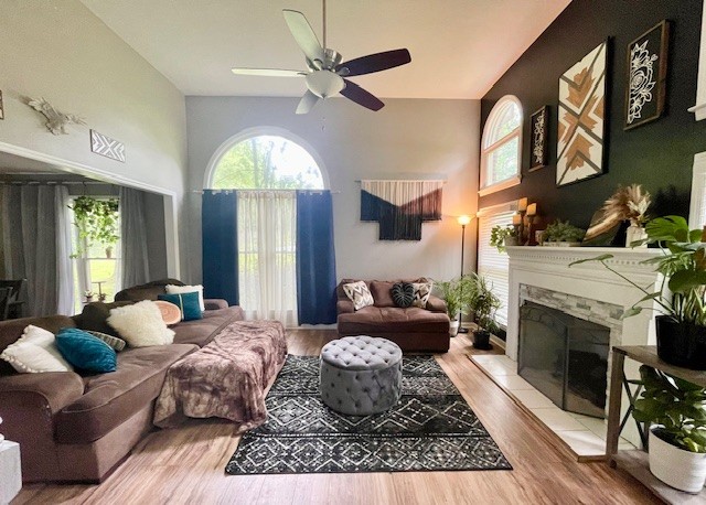 2202 Woodmont Drive Springfield, TN 37172 - Photo 10 of 50 a bedroom with a bed a fireplace and a chandelier