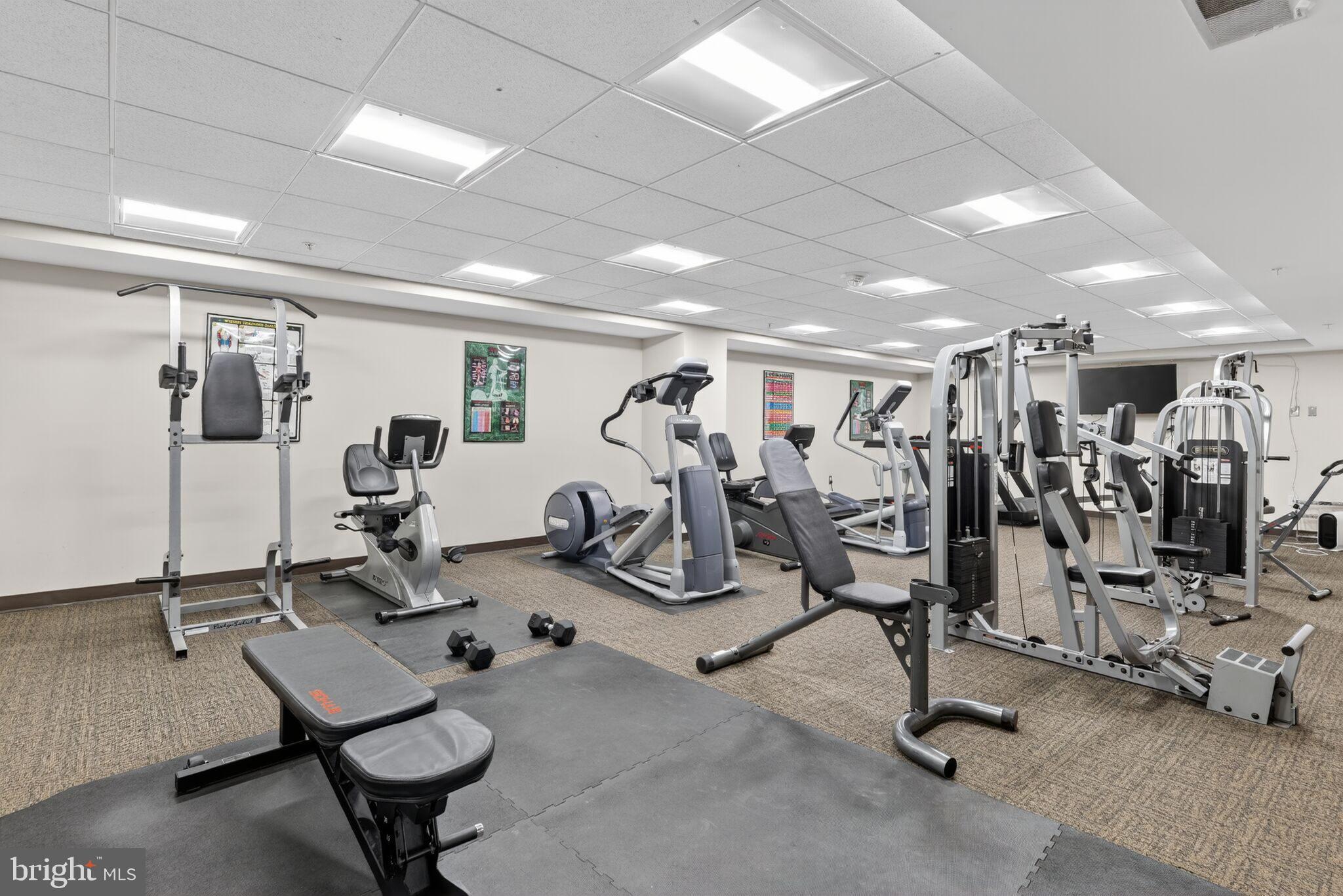 7915 Eastern Avenue Northwest, Unit 1011 Silver Spring, MD 20910 - Photo 26 of 28 a view of a room with gym equipment