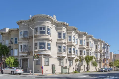a front view of a building