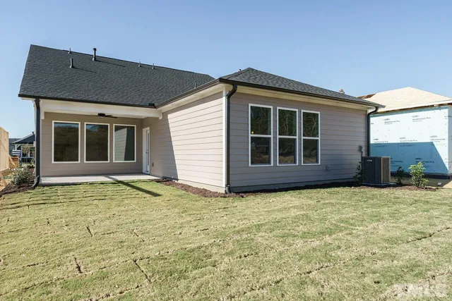 a backyard of a house