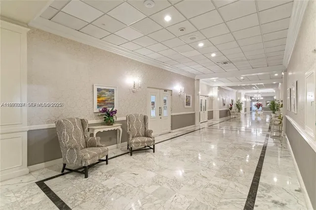a view of livingroom with furniture and dining room