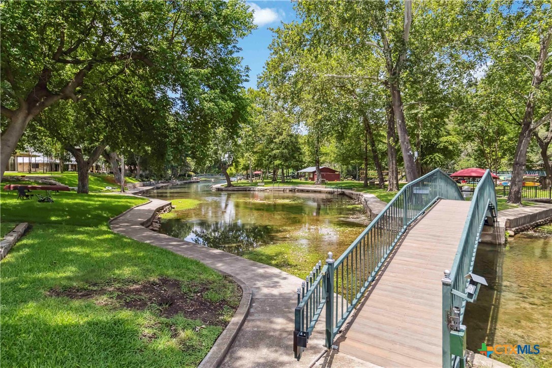 425 West Edgewater Terrace New Braunfels, TX 78130 - Photo 38 of 45 an aerial view of a house with swimming pool and large trees