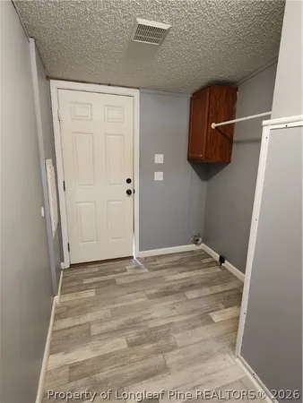 a view of a closet area