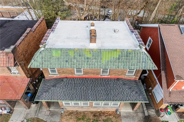 a front view of a house