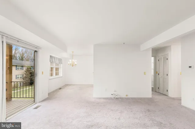 a view of an empty room