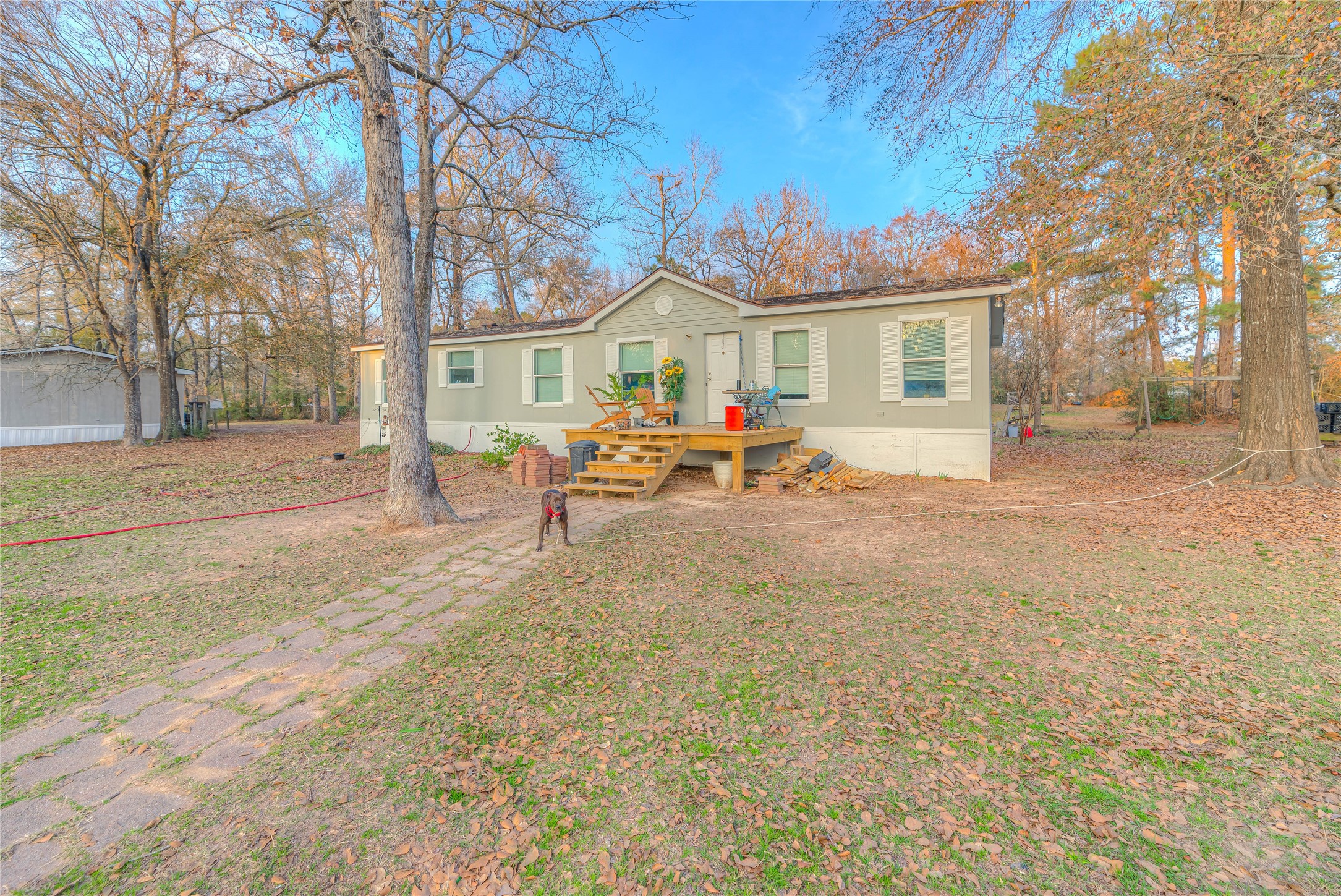 17709 Pine View Drive Conroe, TX 77302 - Photo 3 of 26 a view of a house with backyard and a tree