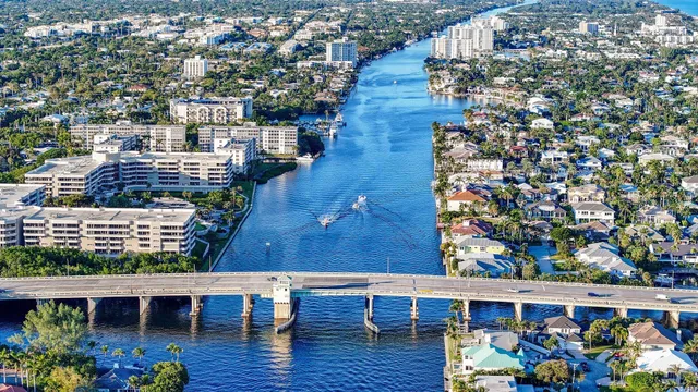 an aerial view of a city