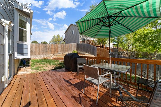 6525 Bismark Road Colorado Springs, CO 80922 - Photo 29 of 38 Deck featuring grilling area