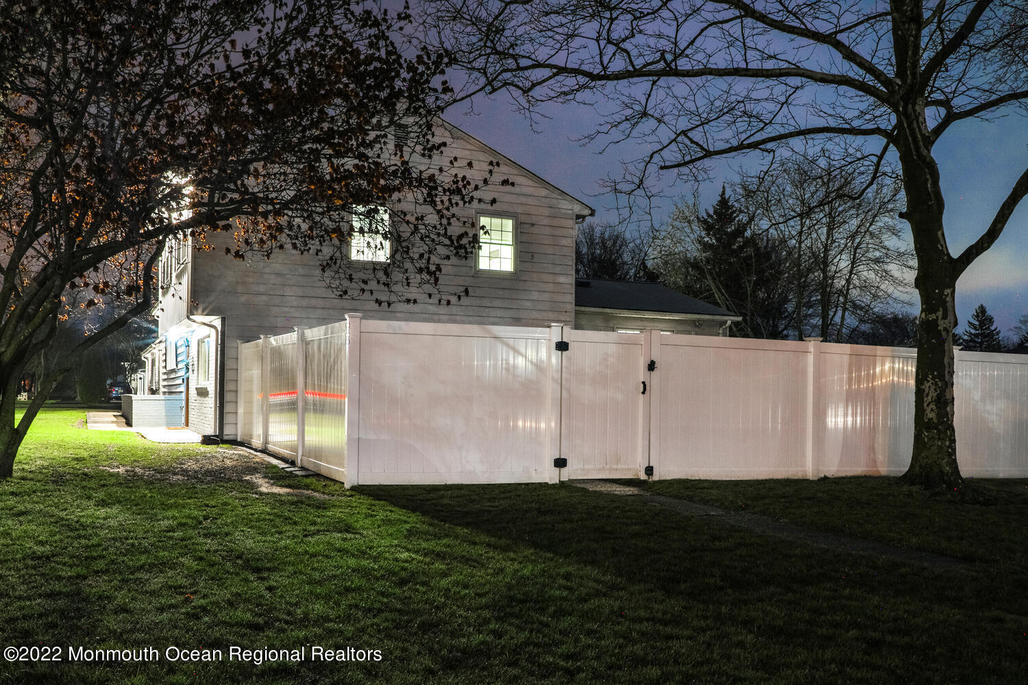 140 Cherry Tree Farm Road Middletown, NJ 07748 - Photo 35 of 40 Back gate at night