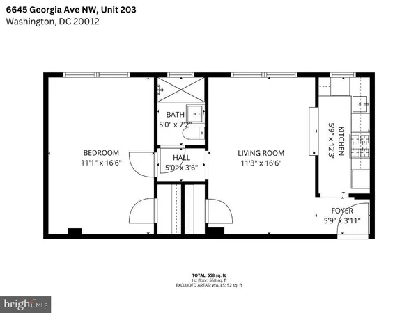 a view of room with hardwood floor and a ceiling fan