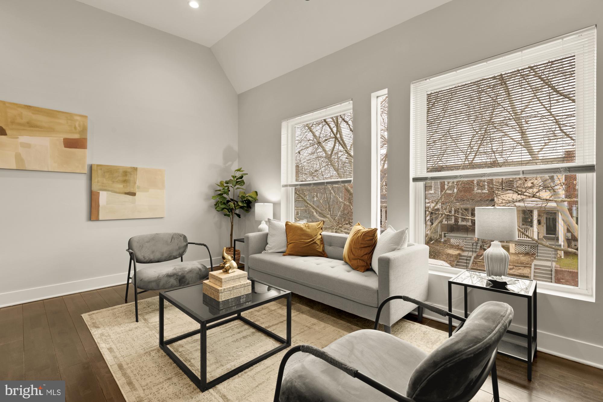 1605 F Street Northeast, Unit 4 Washington, DC 20002 - Photo 4 of 25 a living room with furniture and a window