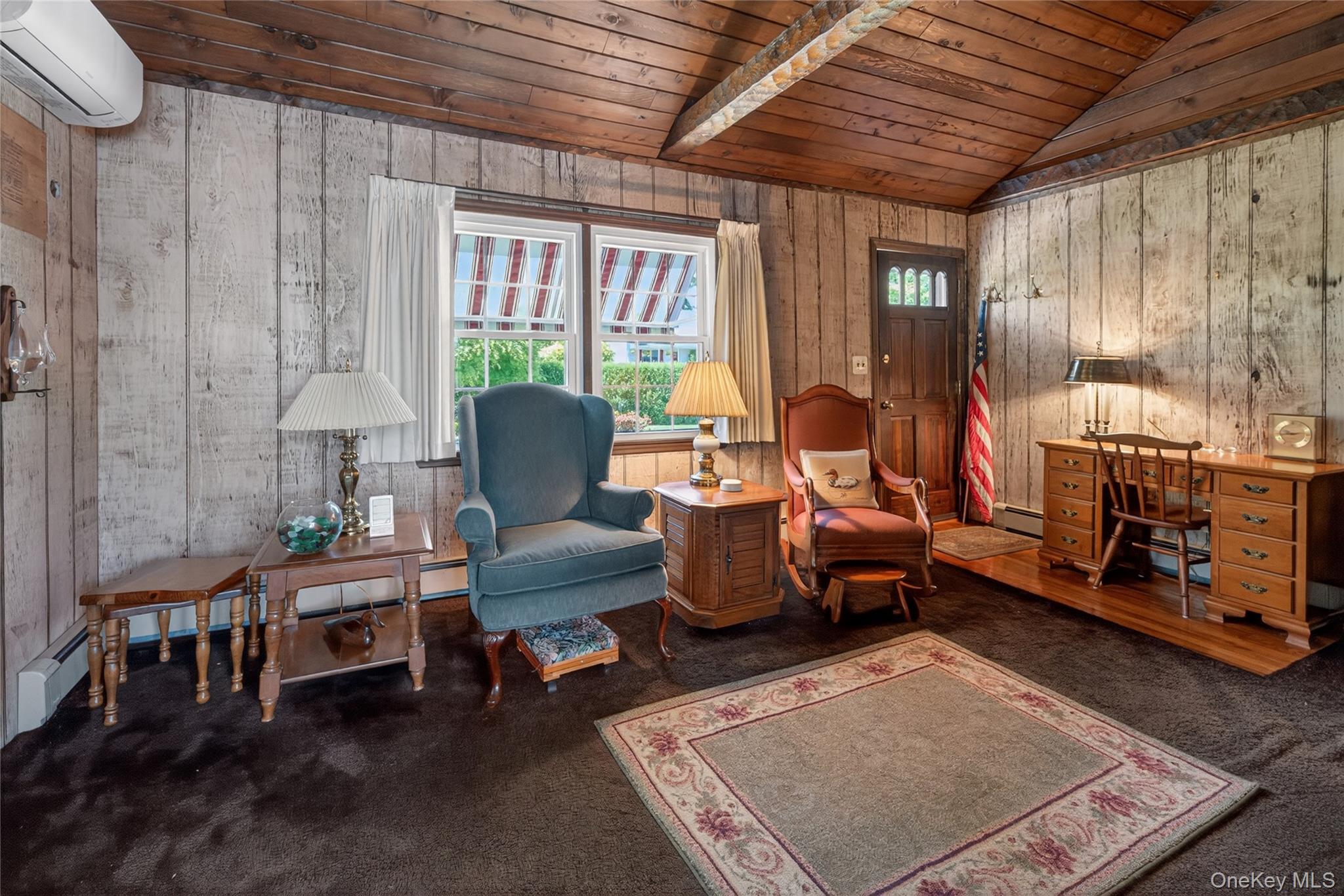 203 Lyman Road East Patchogue, NY 11772 - Photo 5 of 16 Living room with tall ceilings