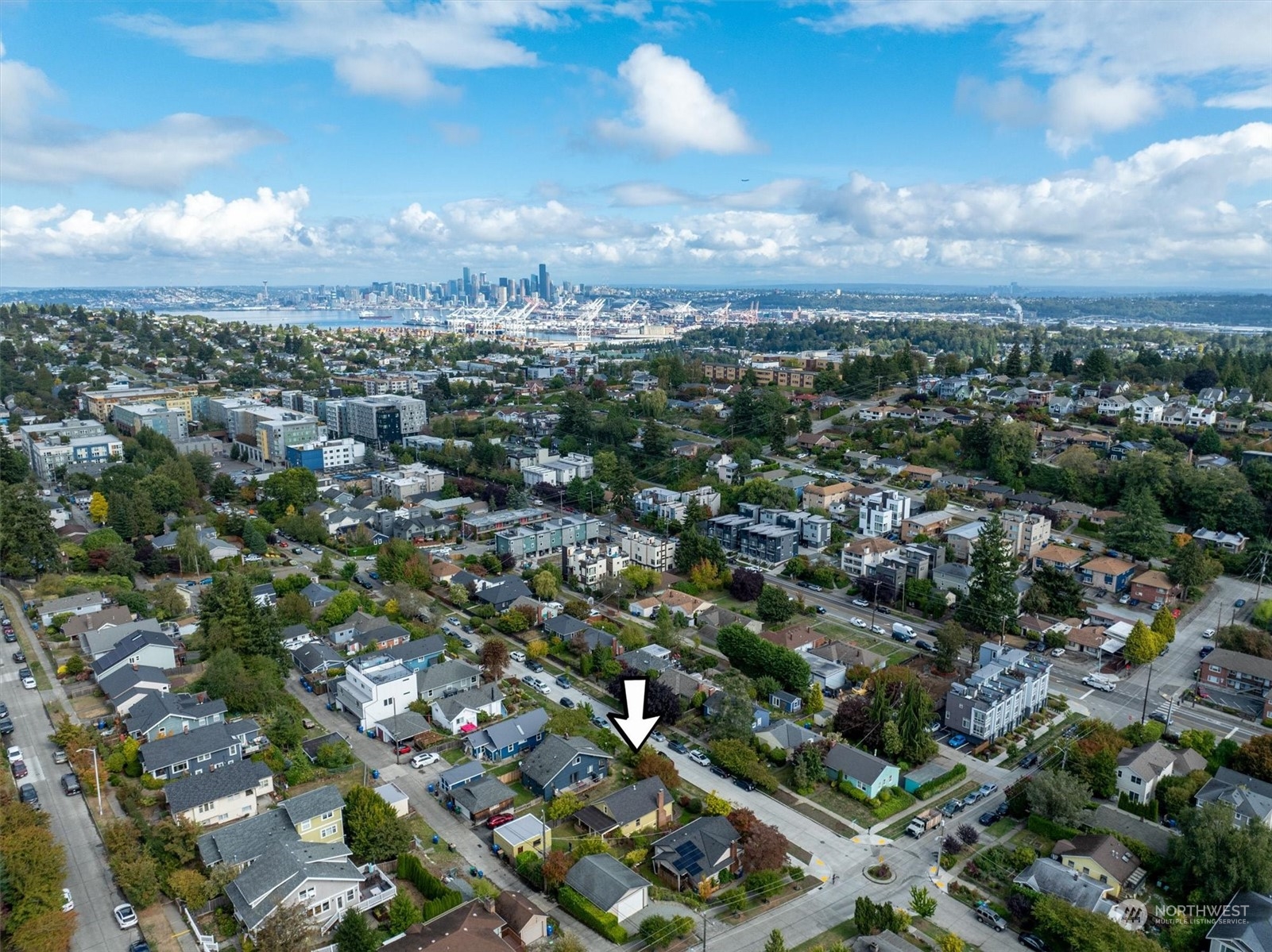 5051 40th Avenue Southwest Seattle, WA 98136 - Photo 40 of 40 an aerial view of a city