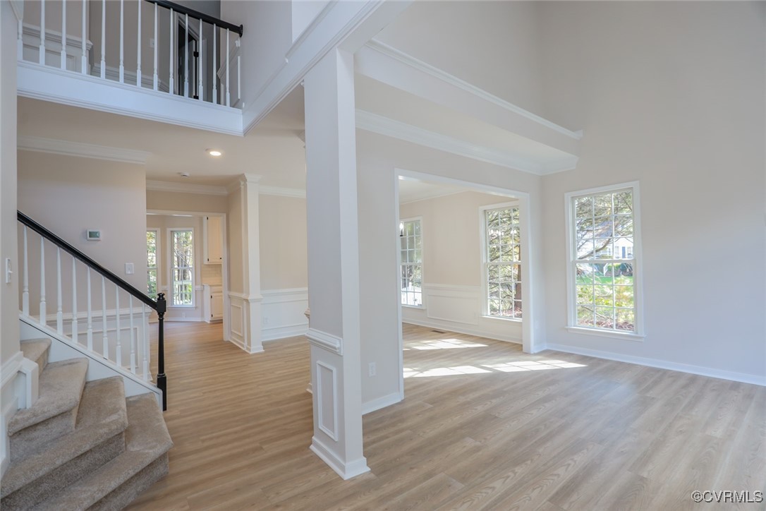 14900 Sandstone Ridge Court Midlothian, VA 23112 - Photo 4 of 50 a view of an entryway with wooden floor and windows