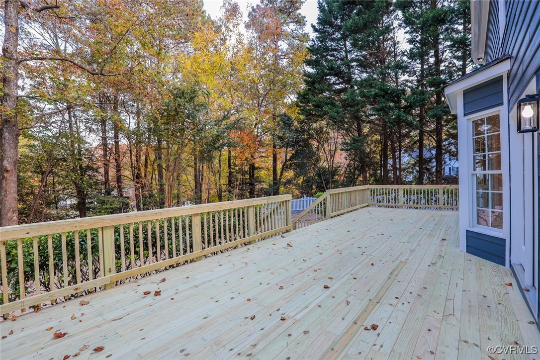 14900 Sandstone Ridge Court Midlothian, VA 23112 - Photo 44 of 50 a view of balcony with wooden floor and fence