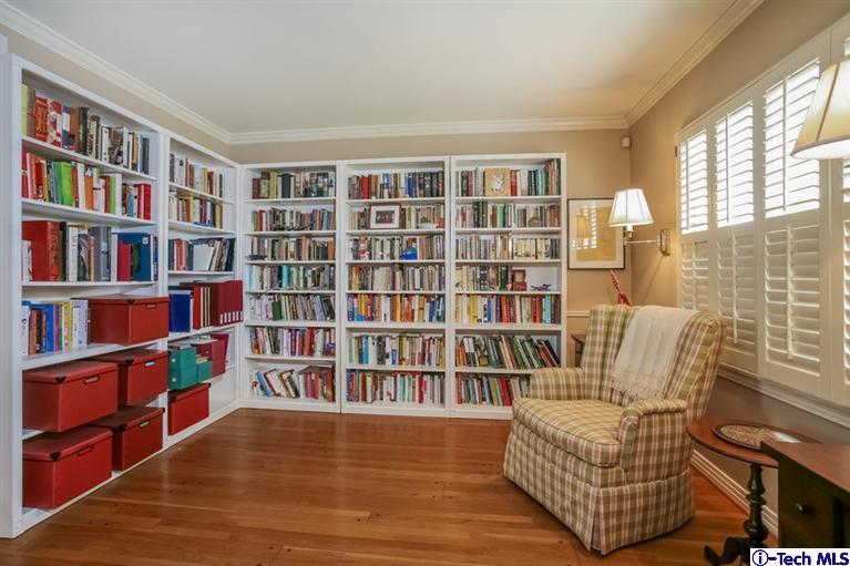 2221 Brigden Road Pasadena, CA 91104 - Photo 5 of 16 a living room with furniture and a book shelf