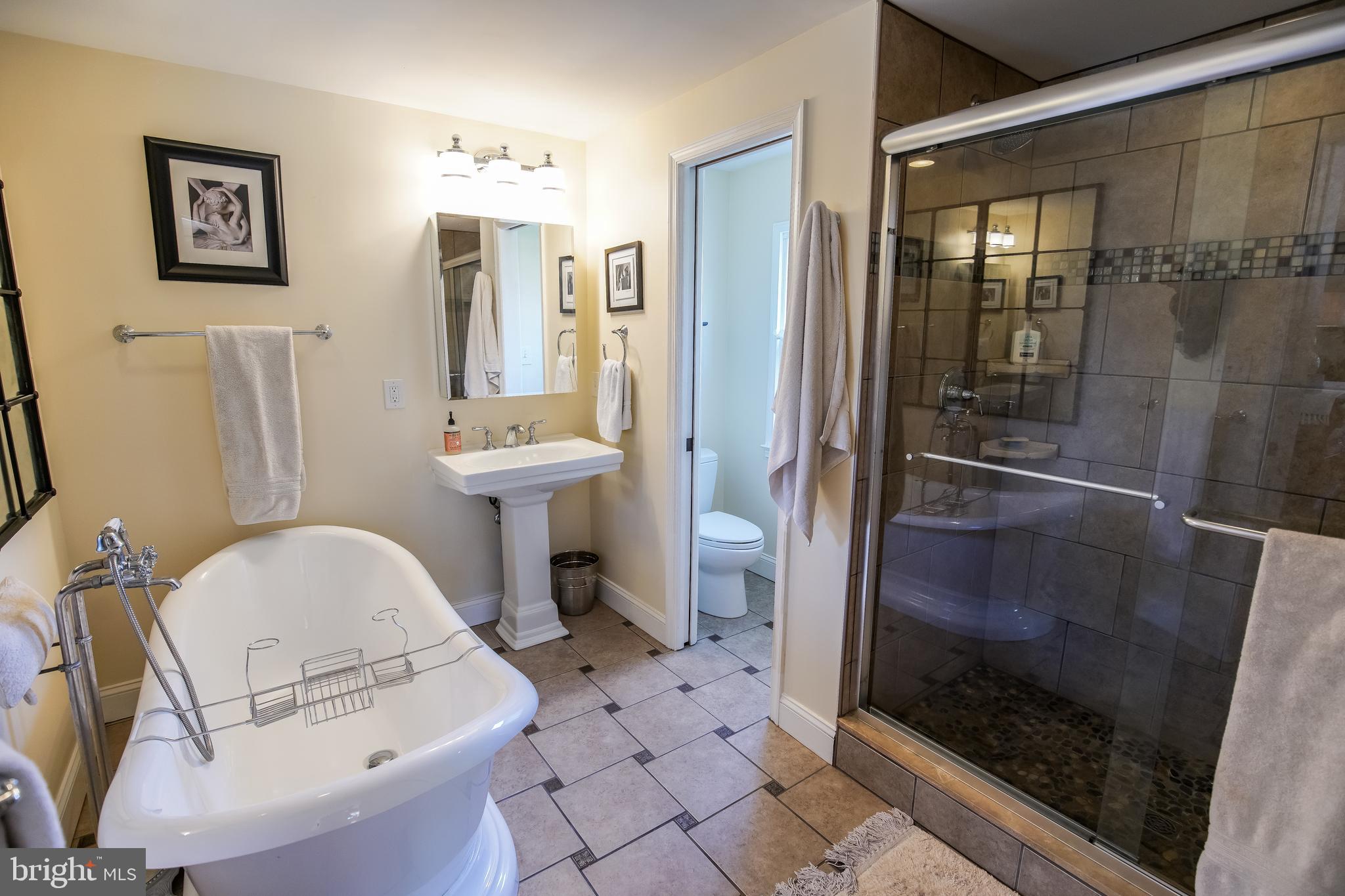 11107 Old Coach Road Potomac, MD 20854 - Photo 16 of 29 Renovated Owner's Ensuite Bath