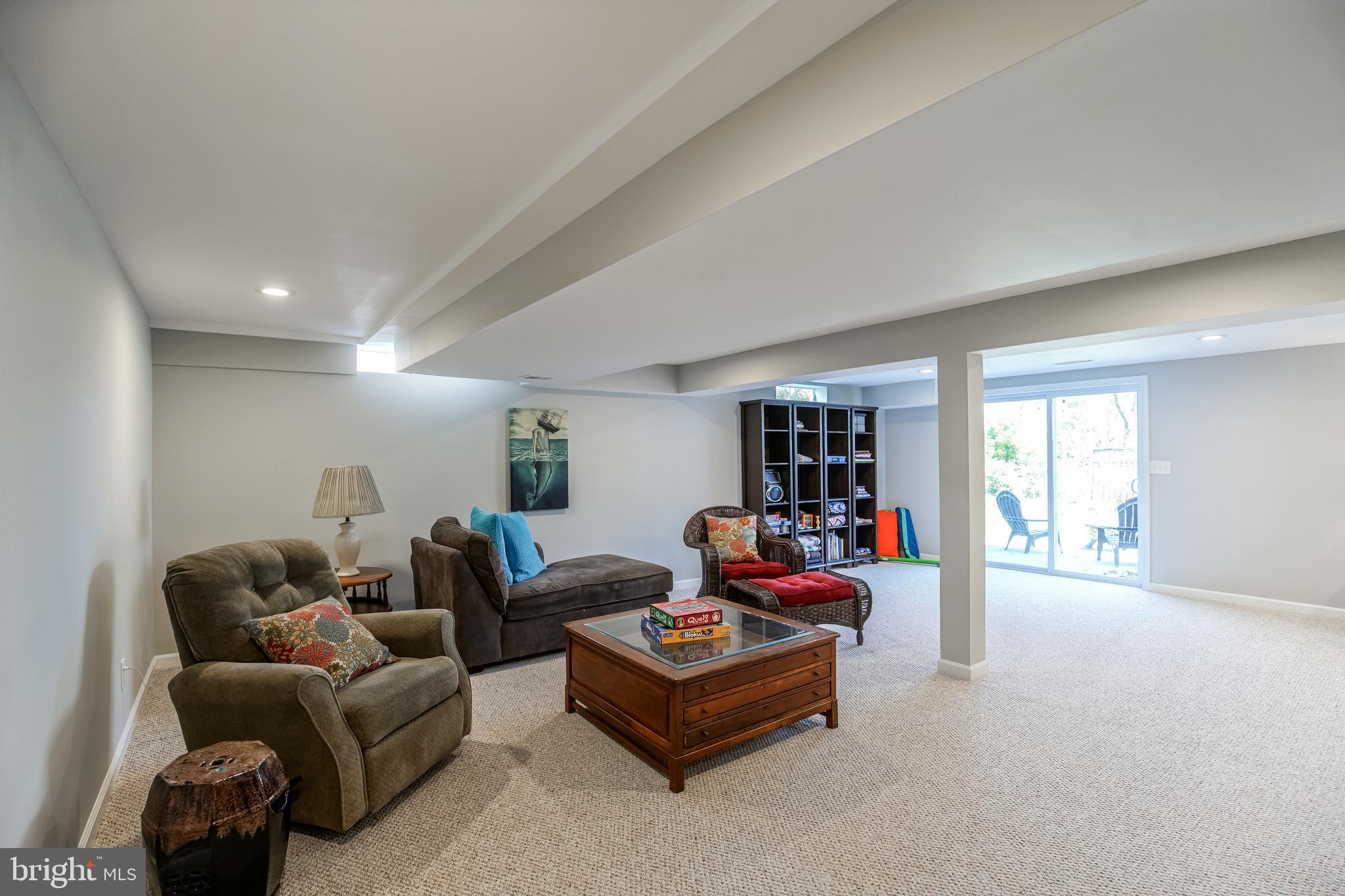 11107 Old Coach Road Potomac, MD 20854 - Photo 22 of 29 Recreation Room with Patio Access