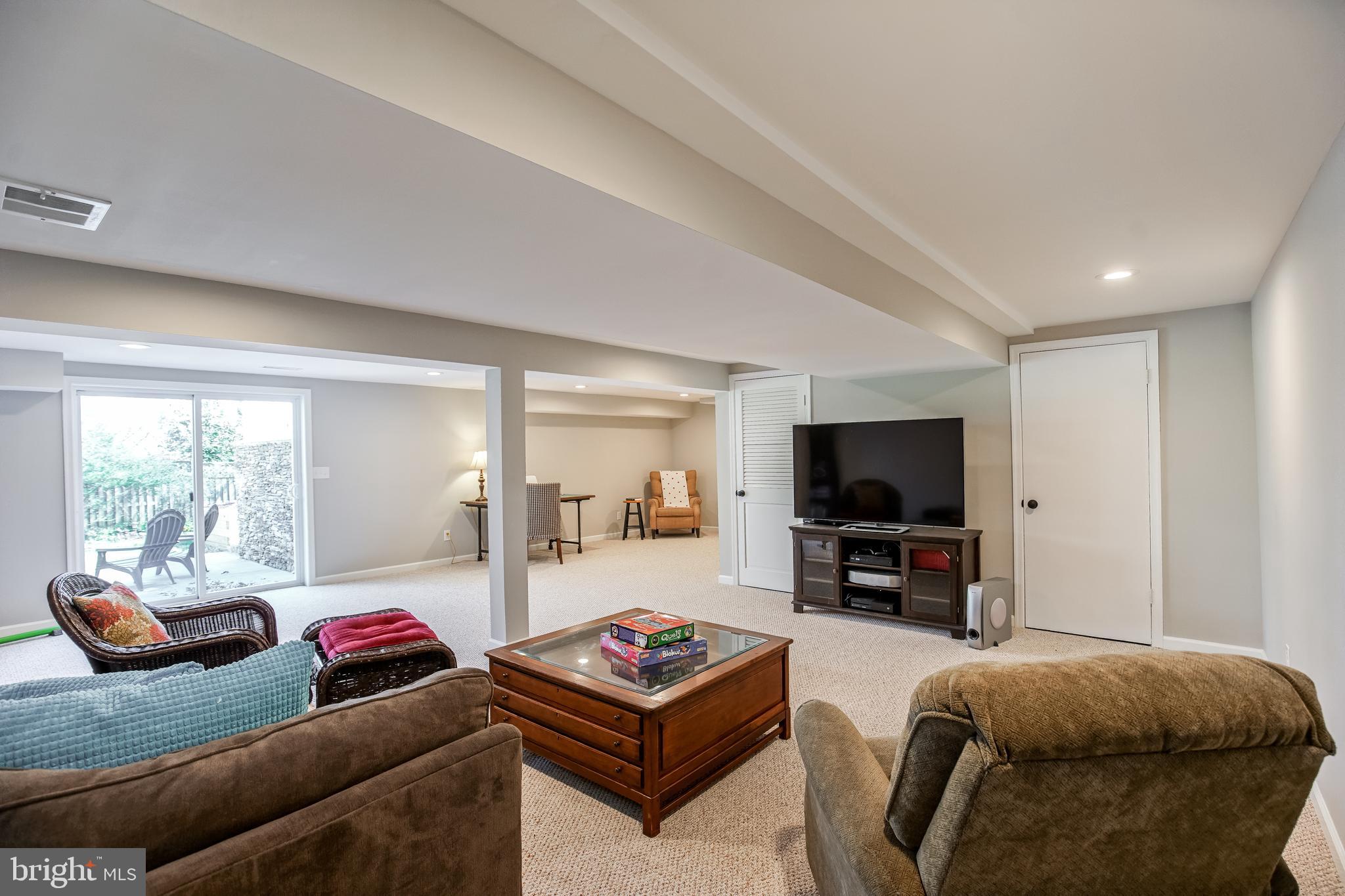 11107 Old Coach Road Potomac, MD 20854 - Photo 23 of 29 Recreation Room with Patio Access