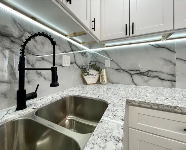 a close view of sink and tap