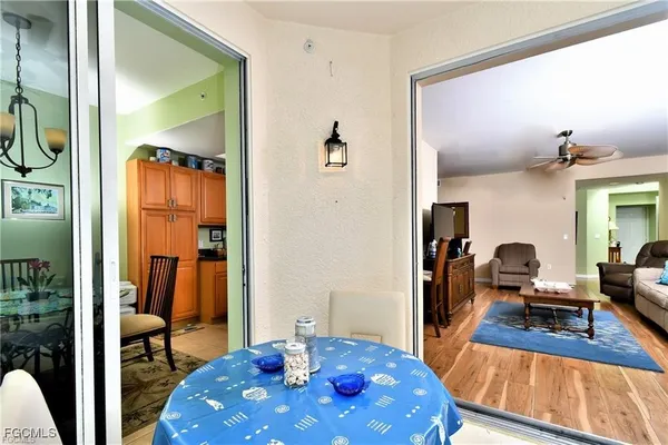 a view of a living room