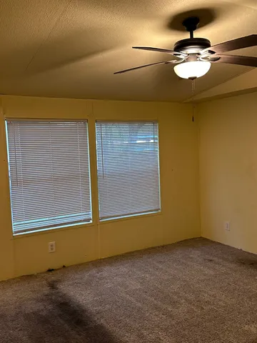 a view of a livingroom with a chandelier