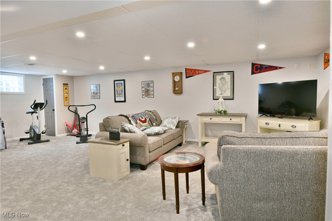 159 Mathews Road, Unit B Youngstown, OH 44512 - Photo 33 of 50 Living room featuring light colored carpet