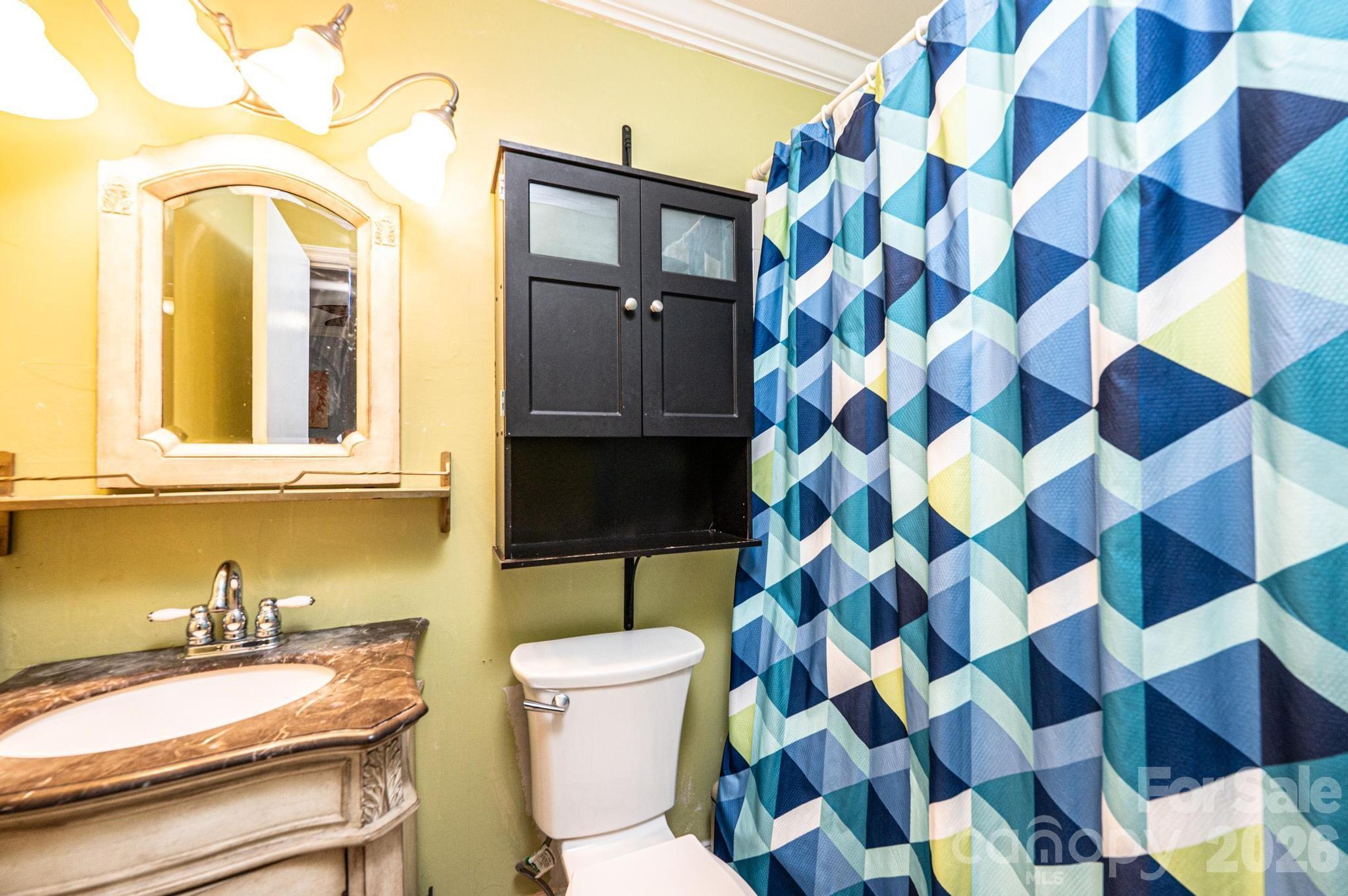 826 6th Street Northwest, Unit 4 Hickory, NC 28601 - Photo 18 of 25 a bathroom with a sink and a mirror
