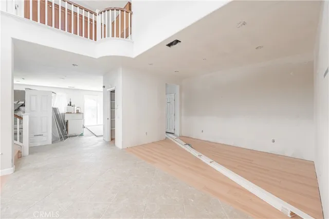 a view of an empty room