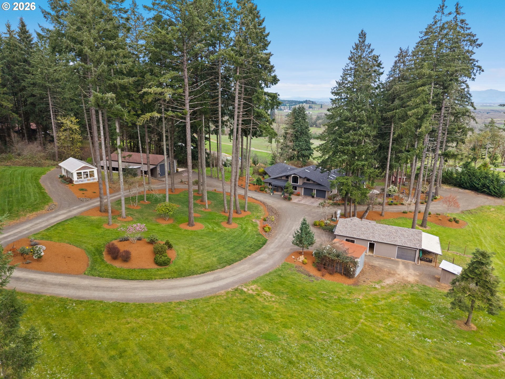 91448 Steinmetz Road Junction City, OR 97448 - Photo 5 of 48 a view of a swimming pool with a patio