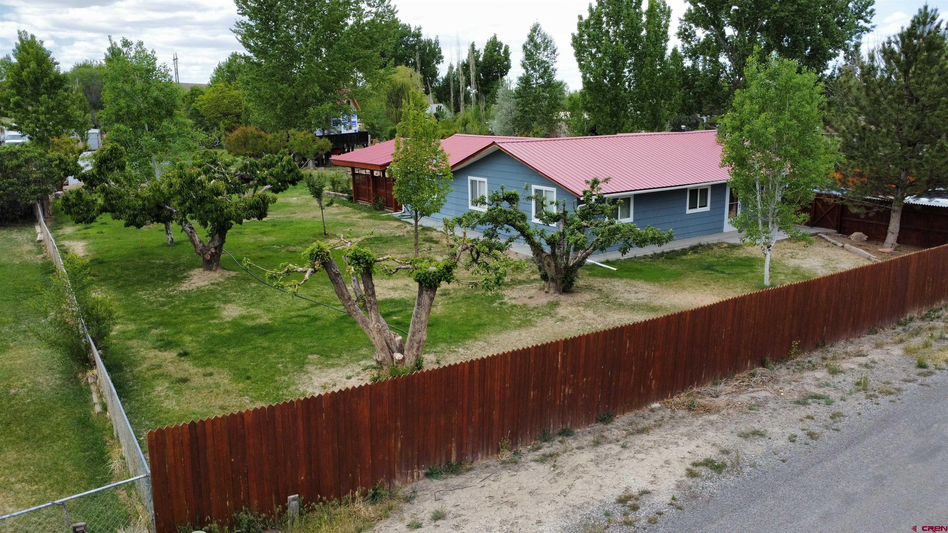 a view of a house with garden