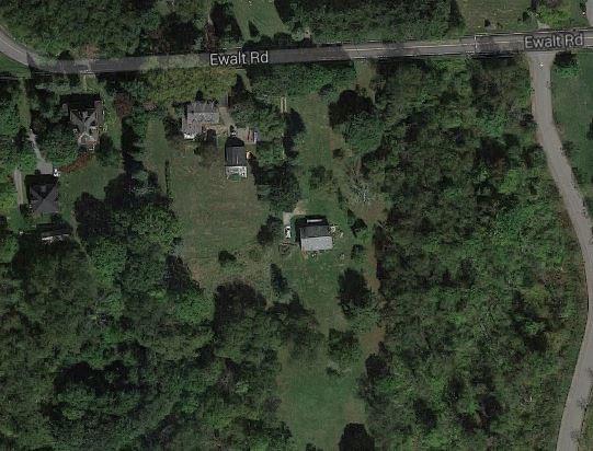 4024 Ewalt Road Gibsonia, PA 15044 - Photo 8 of 9 AERIAL VIEW OF EXISTING STRUCTURES ON FRONT PORTION OF PROPERTY