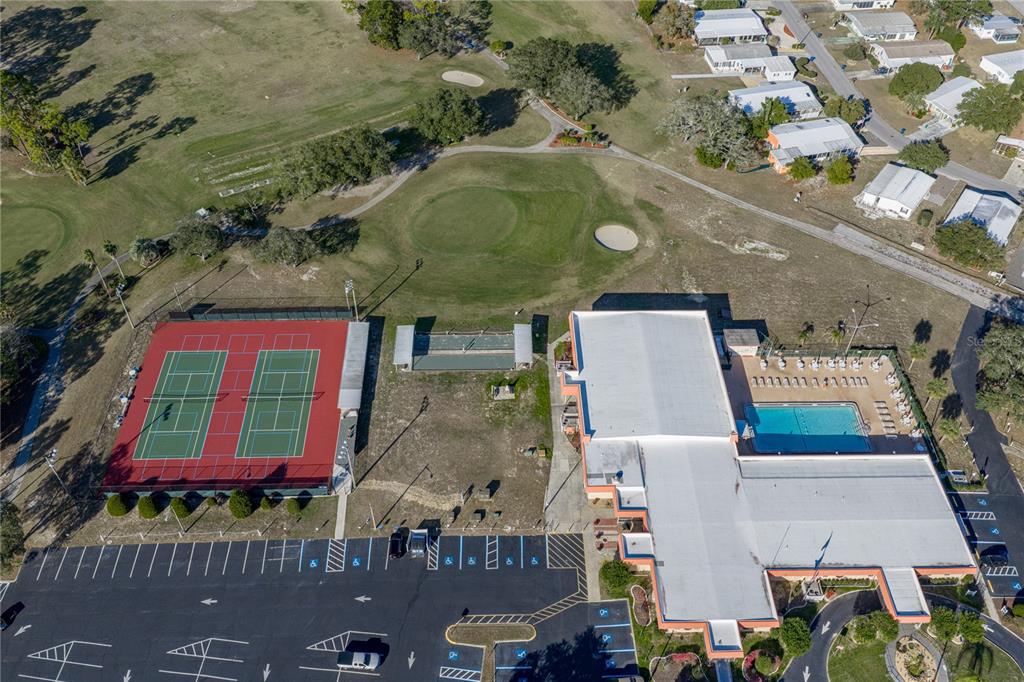 14921 Rialto Avenue Brooksville, FL 34613 - Photo 47 of 55 an aerial view of residential houses with outdoor space