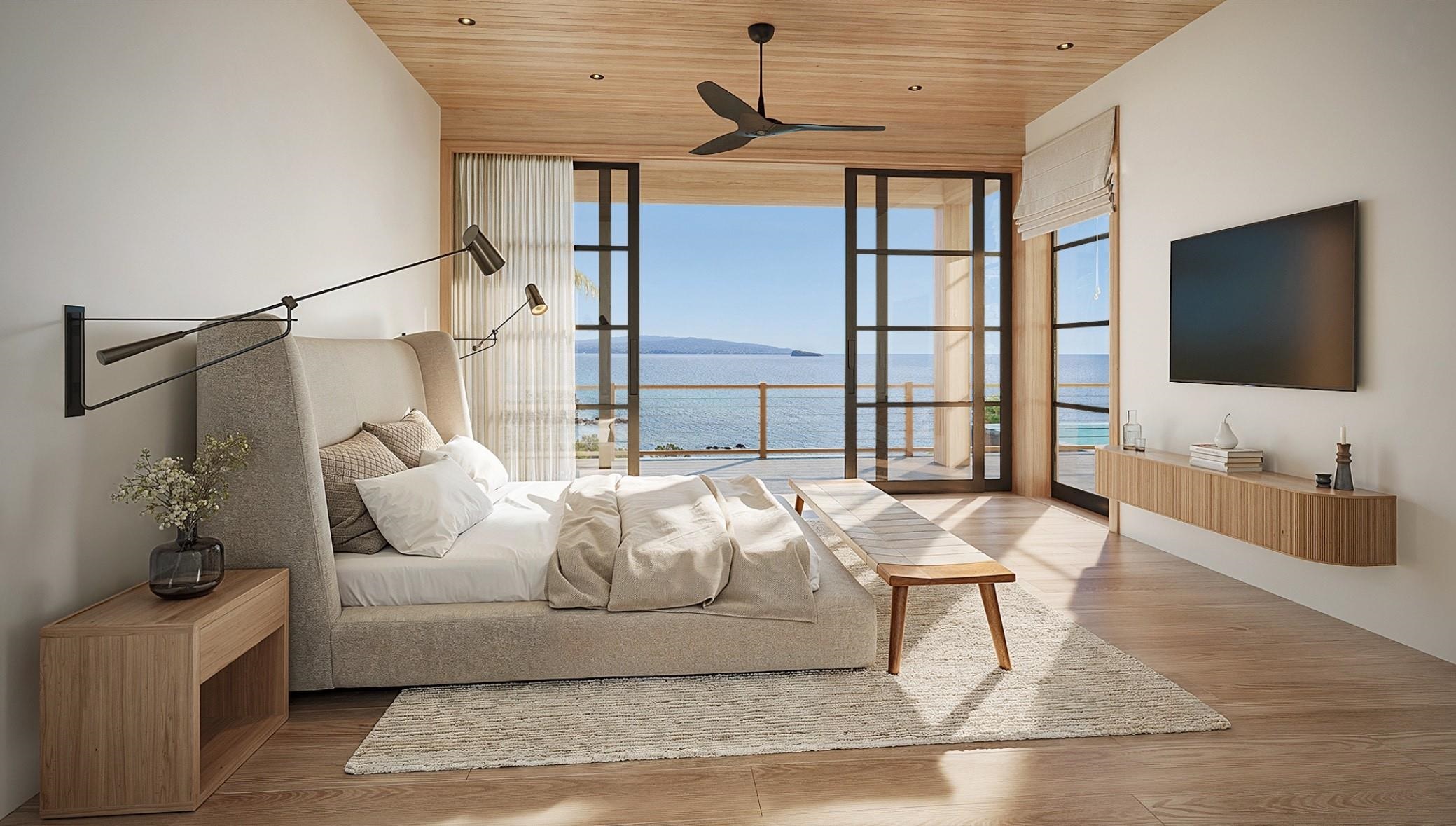 5171 Makena Road, Unit LOT 7 Kihei, HI 96753 - Photo 4 of 5 a living room with furniture and a flat screen tv