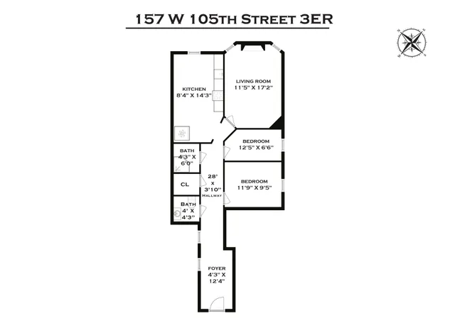 $469,000 | 157 West 105th Street, Unit 3ER | Upper West Side
