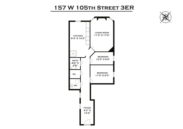 $500,000 | 157 West 105th Street, Unit 3ER | Upper West Side